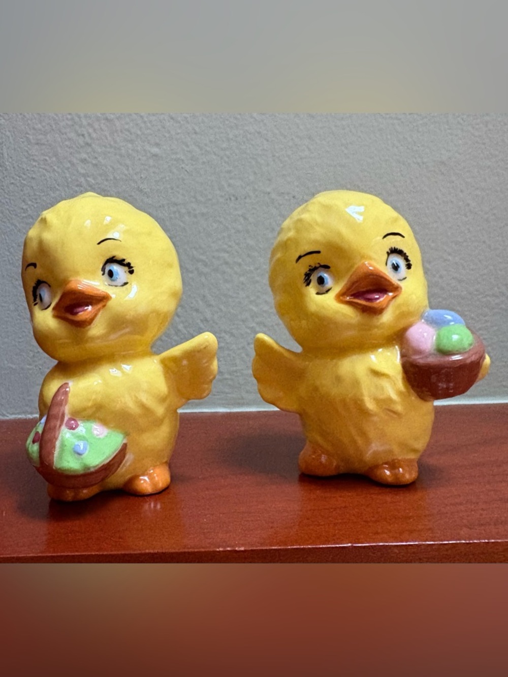 Vintage Easter Chicks with Baskets